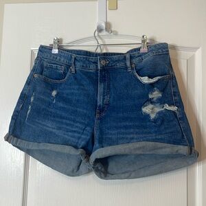 Old Navy High Rise OG Straight Denim Jeans Shorts Size 16